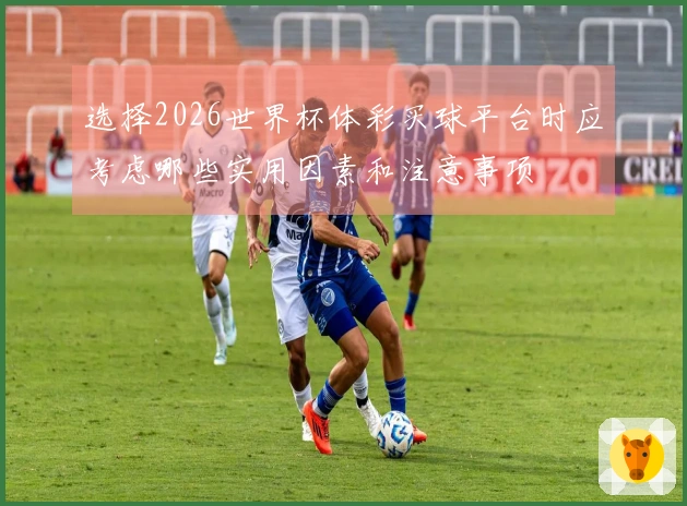 选择2026世界杯体彩买球平台时应考虑哪些实用因素和注意事项
